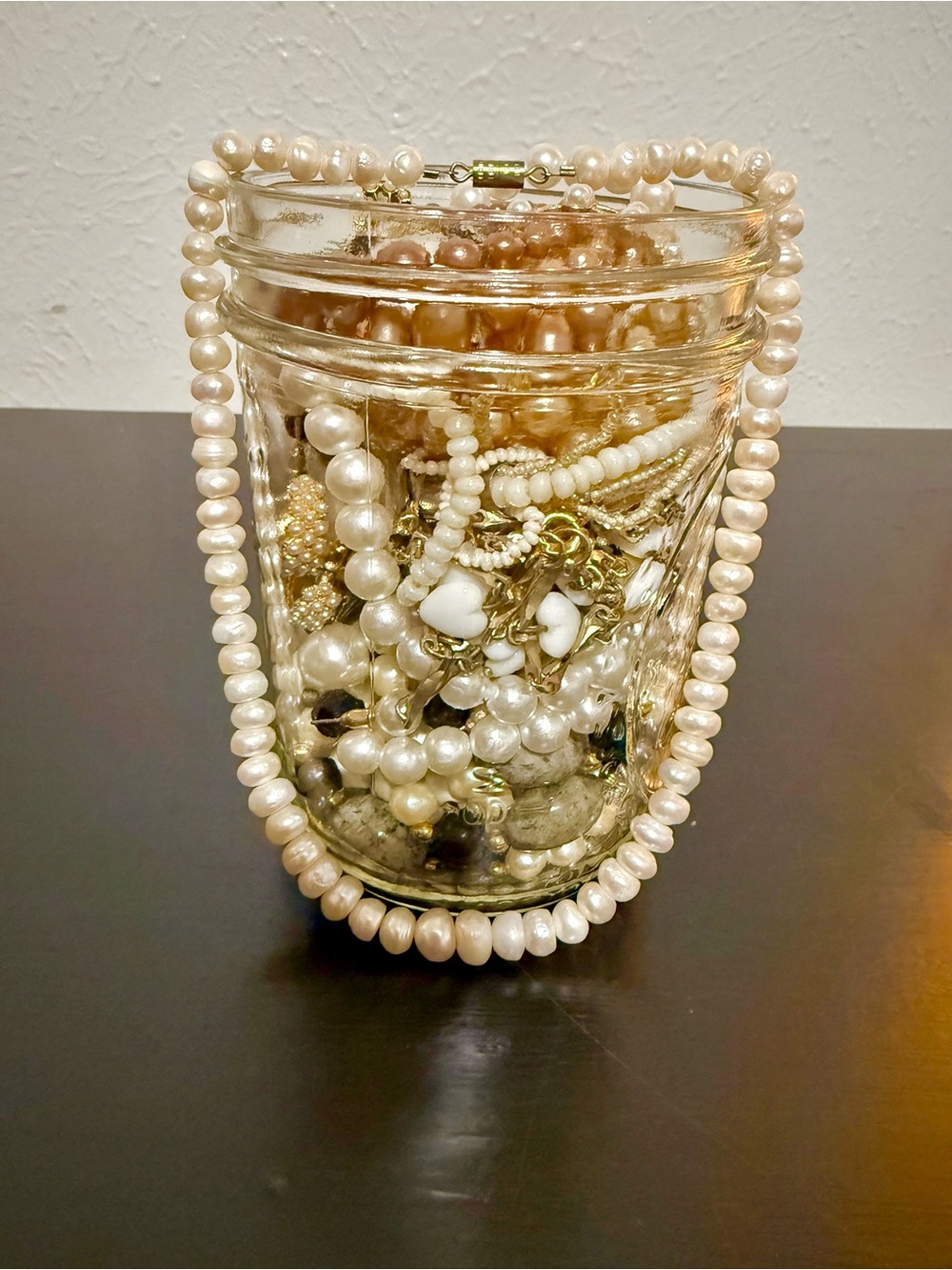 Mystery Jewelry Jar Pearl Party with an Authentic Pearl Necklace